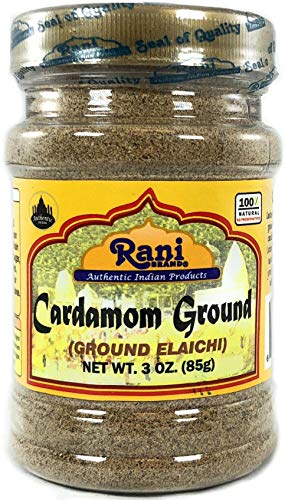 Book Cover Rani Cardamom (Elachi) Ground, Powder Indian Spice 3oz (85g) ~ All Natural, No Color added, Gluten Friendly | Vegan | NON-GMO | No Salt or fillers