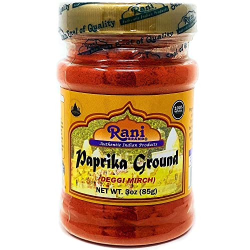 Book Cover Rani Paprika (Deggi Mirch) Spice Powder, Ground 3oz (85g) PET Jar ~ All Natural, Salt-Free | Vegan | No Colors | Gluten Friendly | NON-GMO | Indian Origin