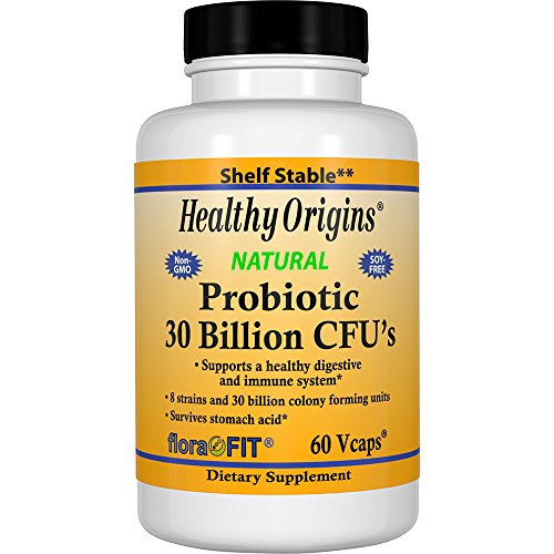 Book Cover Healthy Origins Probiotic 30 Billion CFU's Shelf Stable, 60 Count