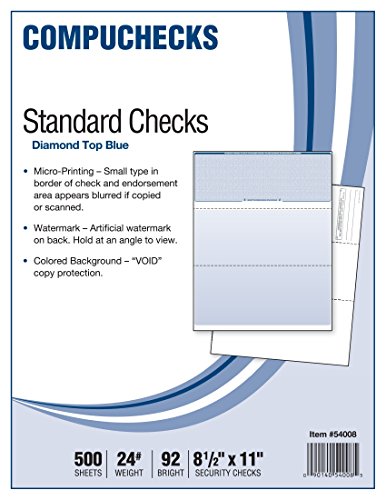 Book Cover Compuchecks 2002 500 Blank Check Stock Check on Top Blue Diamond