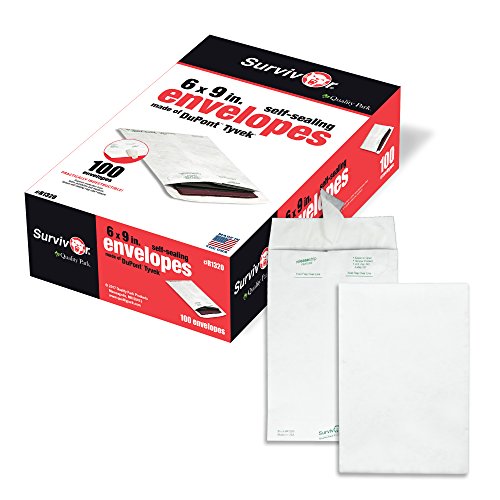 Book Cover Quality Park tyvek Catalog Envelope, 6 inches x 9 inches, White 100 Envelopes (R1320)