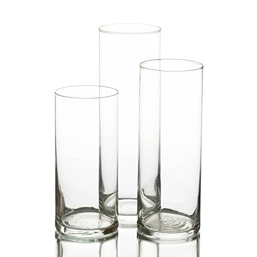 Book Cover Eastland Glass Cylinder Vase Set of 3