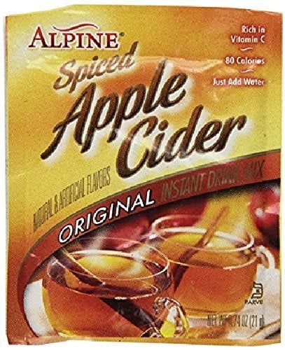 Book Cover Alpine Spiced Apple Cider Drink Mix, Original, 0.74 oz, 60 count