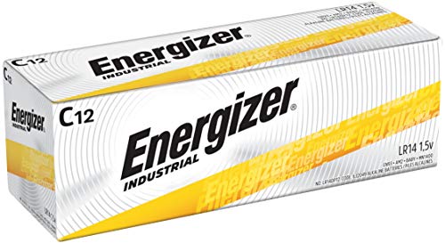 Book Cover Energizer Industrial Long Life C Battery LR14 Ref 636107 - Pack 12