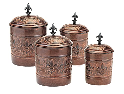 Book Cover 4 Piece Versailles Canister Set with Fresh Seal® Covers