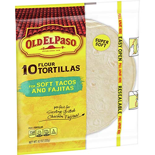 Book Cover Old El Paso Flour Tortillas Soft Tacos and Fajitas, 10 ct (Pack of 12)