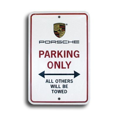Book Cover Porsche Parking Only Sign, Genuine Product