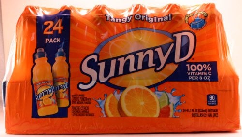 Book Cover Sunny D Tangy Original Orange flavored Citrus punch with other natural flavors (24 pack 11.3 oz each bottle)