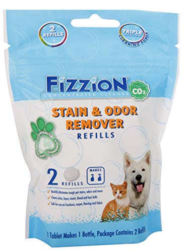 Book Cover Fizzion Pet Stain & Odor Remover Refill Tablets 2-Pack (Makes 46oz)