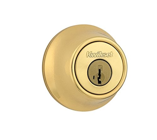 Book Cover Kwikset 660 Single Cylinder Deadbolt featuring SmartKey Security in Polished Brass