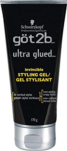 Book Cover Got2b Ultra Glued Invincible Styling Hair Gel, 6 Ounce