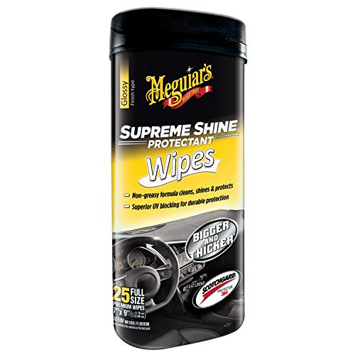 Book Cover Meguiar's G4000 Supreme Shine Protectant Wipes, 25 wipes