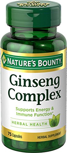 Book Cover Ginseng by Nature's Bounty, Ginseng Complex Capsules Supports Vitality & Immune Function, 75 Capsules