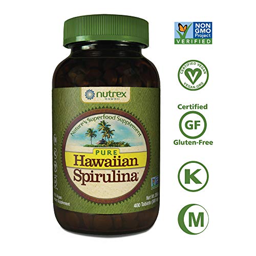 Book Cover Pure Hawaiian Spirulina-500mg Tablets 400ct - Natural Premium Spirulina from Hawaii - Vegan, Non-GMO, Non-Irradiated - Superfood Supplement & Natural Multivitamin
