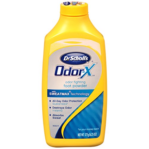 Book Cover Dr. Scholl's Odor-Fighting Odor-X Foot Powder, 6.25oz (Pack of 3) // All-Day Odor Protection and Sweat Absorption