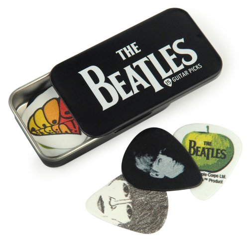 Book Cover Planet Waves Beatles Signature Guitar Pick Tins, Logo, 15 picks