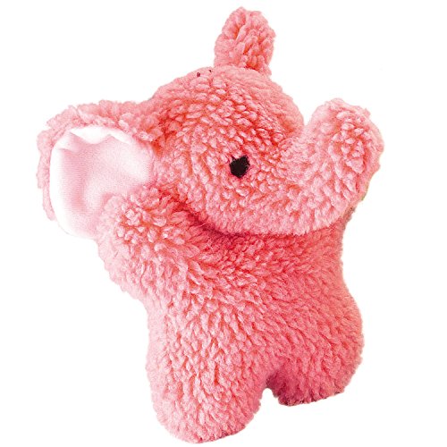 Book Cover Zanies Cuddly Berber Baby Elephant Dog Toys, Pink