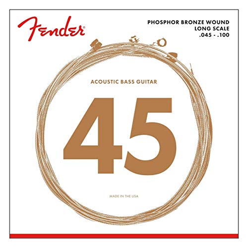 Book Cover Fender 8060 Phosphor Bronze Acoustic Bass Strings - Long Scale