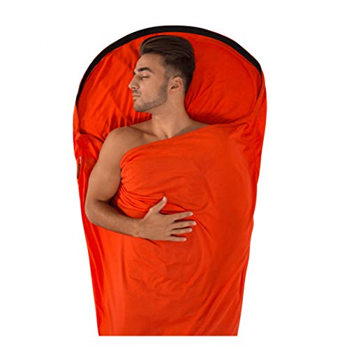 Book Cover Sea To Summit Thermolite Reactor Extreme Sleeping Bag Liner - Red, 90 x 210 Centimeter