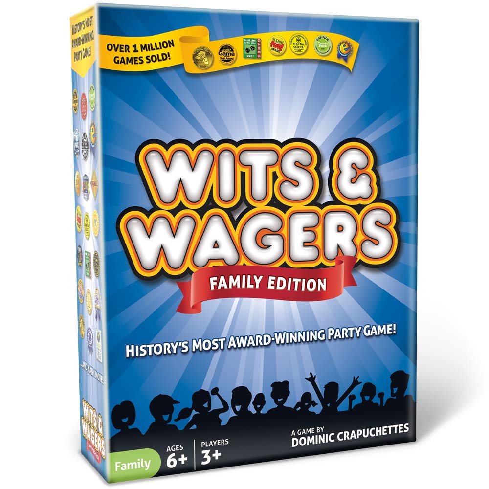 Book Cover North Star Games Wits & Wagers Family Edition - Kid Friendly Party Game and Trivia