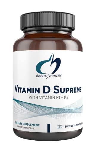 Book Cover designs for health Vitamin D Supreme - Vitamin D3 5000 IU with 2000mcg Vitamin K for Cardiovascular + Immune Health - K2 Vitamin + VIT D3 Enhanced with GG Supplement (60 Capsules)
