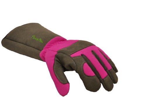 Book Cover G & F 2430M Florist Pro Long Sleeve Rose gardening Gloves, Thorn Resistant Garden Gloves, Rose Pruning Gloves - Women's Medium