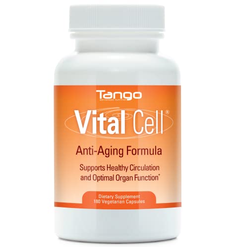 Book Cover Vital Cell Natural Anti-Aging Supplement for Men and Women, Supporting Circulation and Healthy Organ Function (180 Vegetarian Capsules)