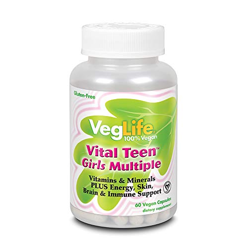Book Cover VegLife Vital Teen Girls Multiple Veg Cap, 60 Count