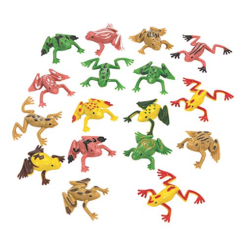 Book Cover Fun Express - Mini Vinyl Frogs (6dz) - Toys - Character Toys - Action Figures - 72 Pieces