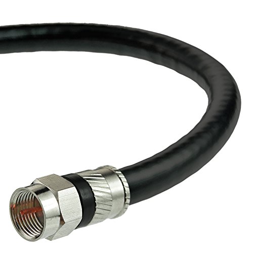 Book Cover Mediabridge Coaxial Cable (25 Feet) with F-Male Connectors - Ultra Series - Tri-Shielded UL CL2 in-Wall Rated RG6 Digital Audio/Video - Includes Removable EZ Grip Caps (Part# CJ25-6BF-N1)