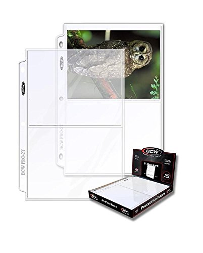 Book Cover BCW Perfect for Storing 5x7 Photographs or Postcards. Pocket Dimensions: 5-1/2