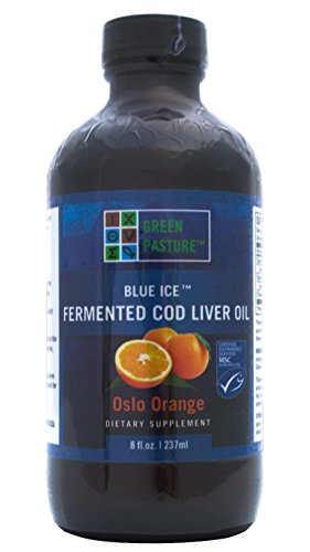 Book Cover Green Pasture Blue Ice Fermented Cod Liver Oil - Oslo Orange (237ml)