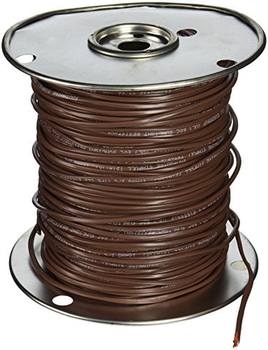 Book Cover Southwire 64168845 18/3 500-Feet 3 Conductor Thermostat Wire, 18-Gauge Solid Copper Class 2 Power-Limited Circuit Cable, Brown by Southwire