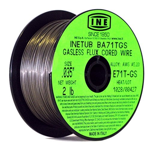 Book Cover INETUB BA71TGS .035-Inch on 2-Pound Spool Carbon Steel Gasless Flux Cored Welding Wire