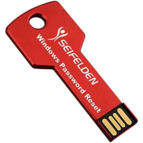 Book Cover Windows Password Reset USB Recovery Premium USB Drive for Removing Your Forgotten Windows Password on Windows 10, Windows 7, Vista, XP - Unlimited Use! for Desktop and Laptop (USB-Drive)