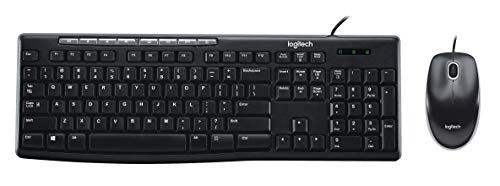 Book Cover Logitech Media Combo MK200 Full-Size Keyboard and High-Definition Optical Mouse