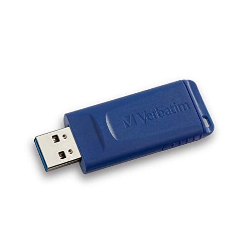 Book Cover Verbatim 2GB USB 2.0 Flash Drive - Cap-LESS & Universally Compatible - Blue - 97086