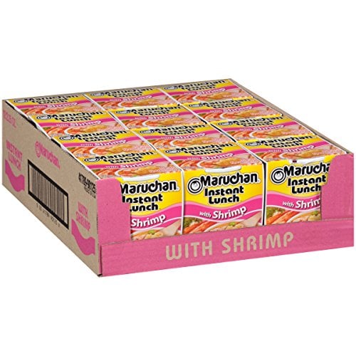 Book Cover Maruchan Instant Lunch Shrimp Flavor, 2.25 Oz, Pack of 12