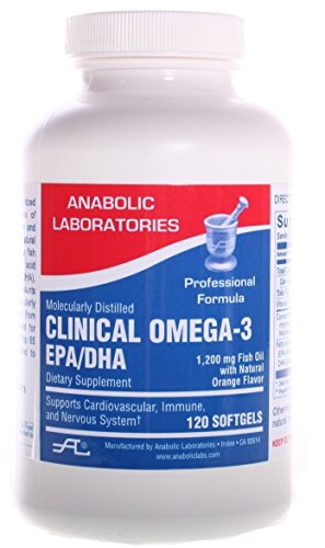 Book Cover Anabolic Laboratories Clinical Omega-3 EPA/DHA 120 Softgels