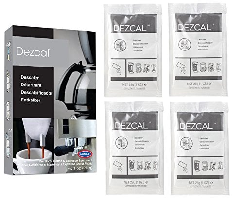 Book Cover Descaling Powder Solution - 4 Uses - Activated Scale Remover for use with Keurig 1.0/2.0, Home Coffee and Espresso Machines, Kettles, Garment Steamers