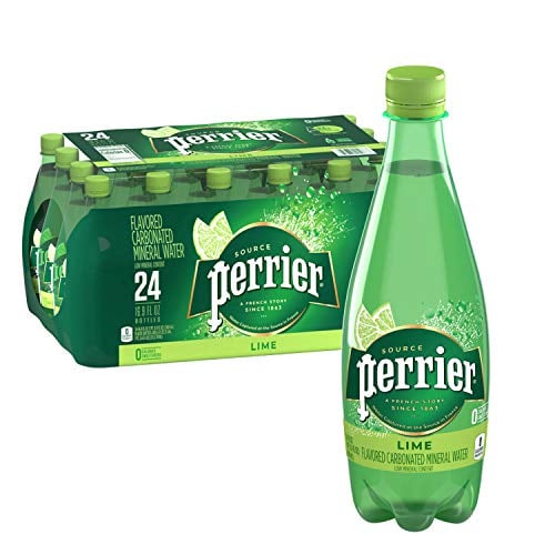 Book Cover Perrier Lime Flavored Carbonated Mineral Water, 16.9 Fl Oz (24 Pack) Plastic Bottles