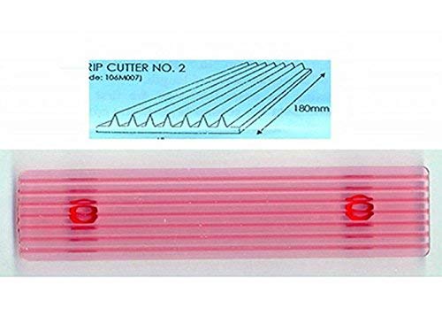 Book Cover JEM Fondant Strip Cutter no. 2, for Cake Decorating, 7 x 1.5-inches