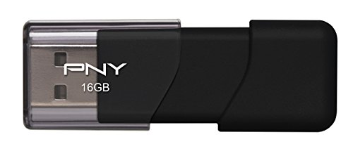 Book Cover PNY Attache USB 2.0 Flash Drive, 16GB/ BLACK (P-FD16GATT03-GE)