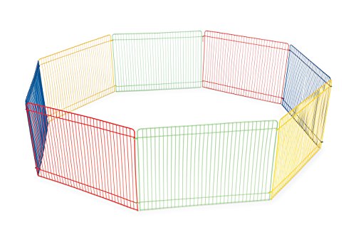 Book Cover Prevue Pet Products Multi-Color Small Pet Playpen 40090,13x35.87x8.67 inch