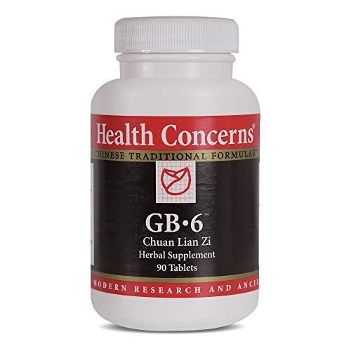 Book Cover Health Concerns - GB-6 - Chuan Lian Zi Herbal Supplement for Gallbladder and Liver Support - 90 Tablets