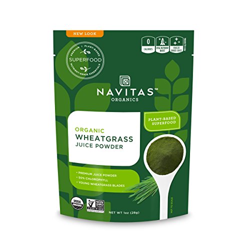 Book Cover Navitas Organics Wheatgrass Powder, 1-Ounce Pouches