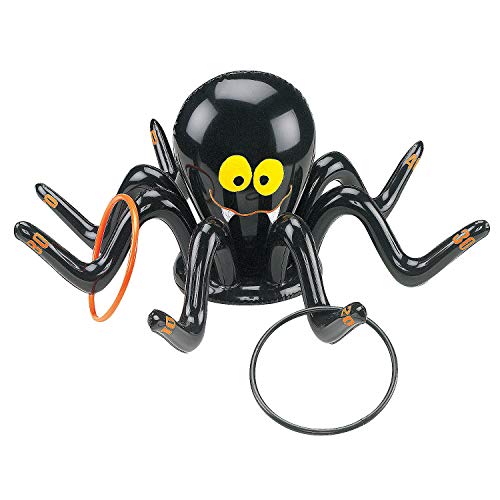 Book Cover Fun Express - Inflate Spider Ring Toss Game for Halloween - Toys - Inflates - Inflatable Games - Halloween - 5 Pieces