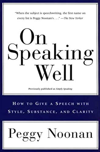 Book Cover On Speaking Well