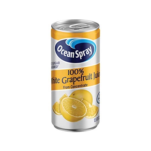 Book Cover Ocean Spray 100% White Grapefruit Juice Mini Cans, 5.5 Ounce (Pack of 48)