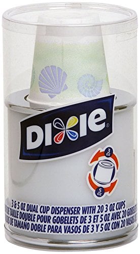 Book Cover Dixie 20 Count Dual Cup Dispenser, Silver